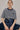 탑 로고 자수 코튼 저지 티셔츠
