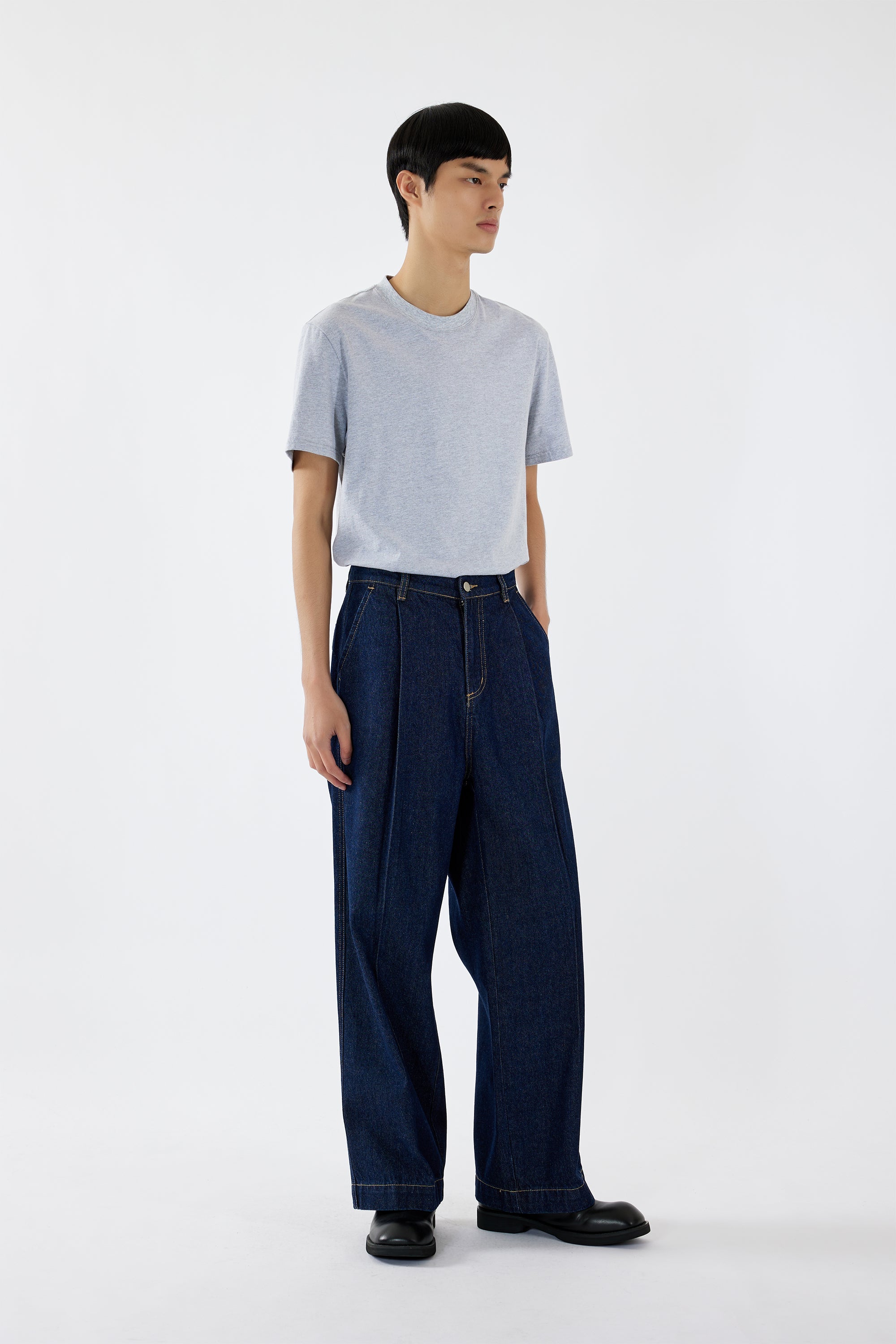 Slate Denim Jeans - Loose Fit
